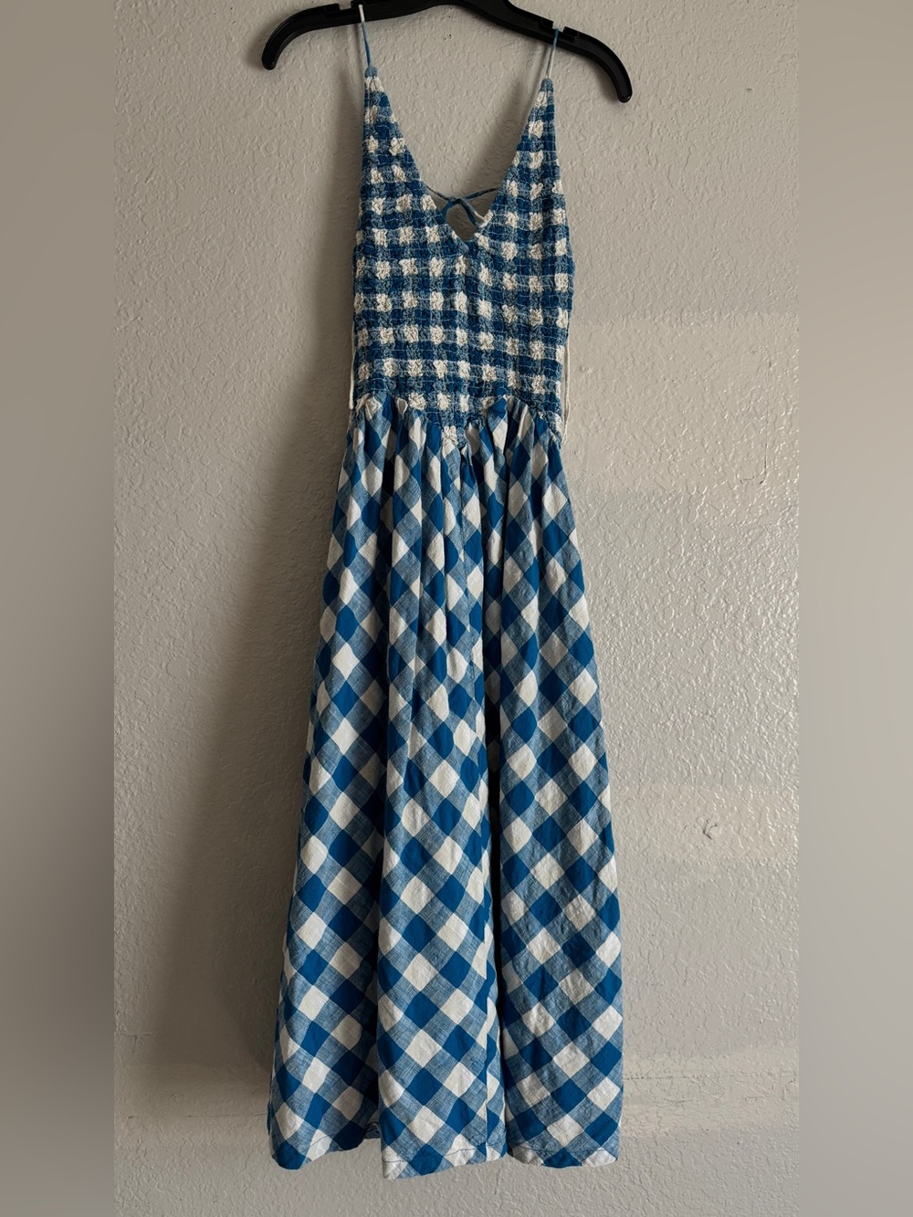 Free People Vera Midi Smocked Gingham Dress - Picture 2 of 4